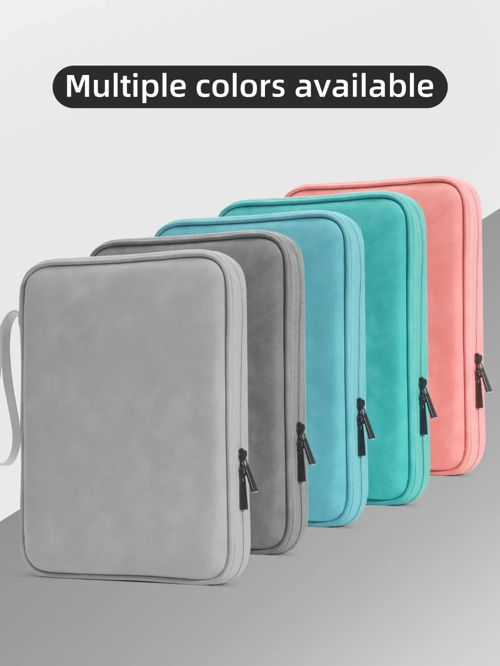 Multi-Pocket Shockproof Tablet Sleeve with Anti-Dust Protection