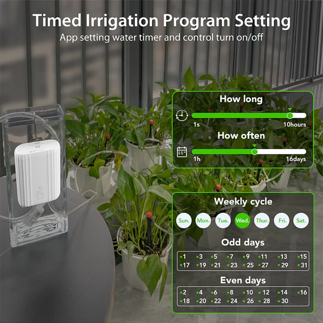 WIFI Intelligent Watering Device Pump Timed Automatic Drip Irrigation System Remote APP Controller for Garden Terrace 4