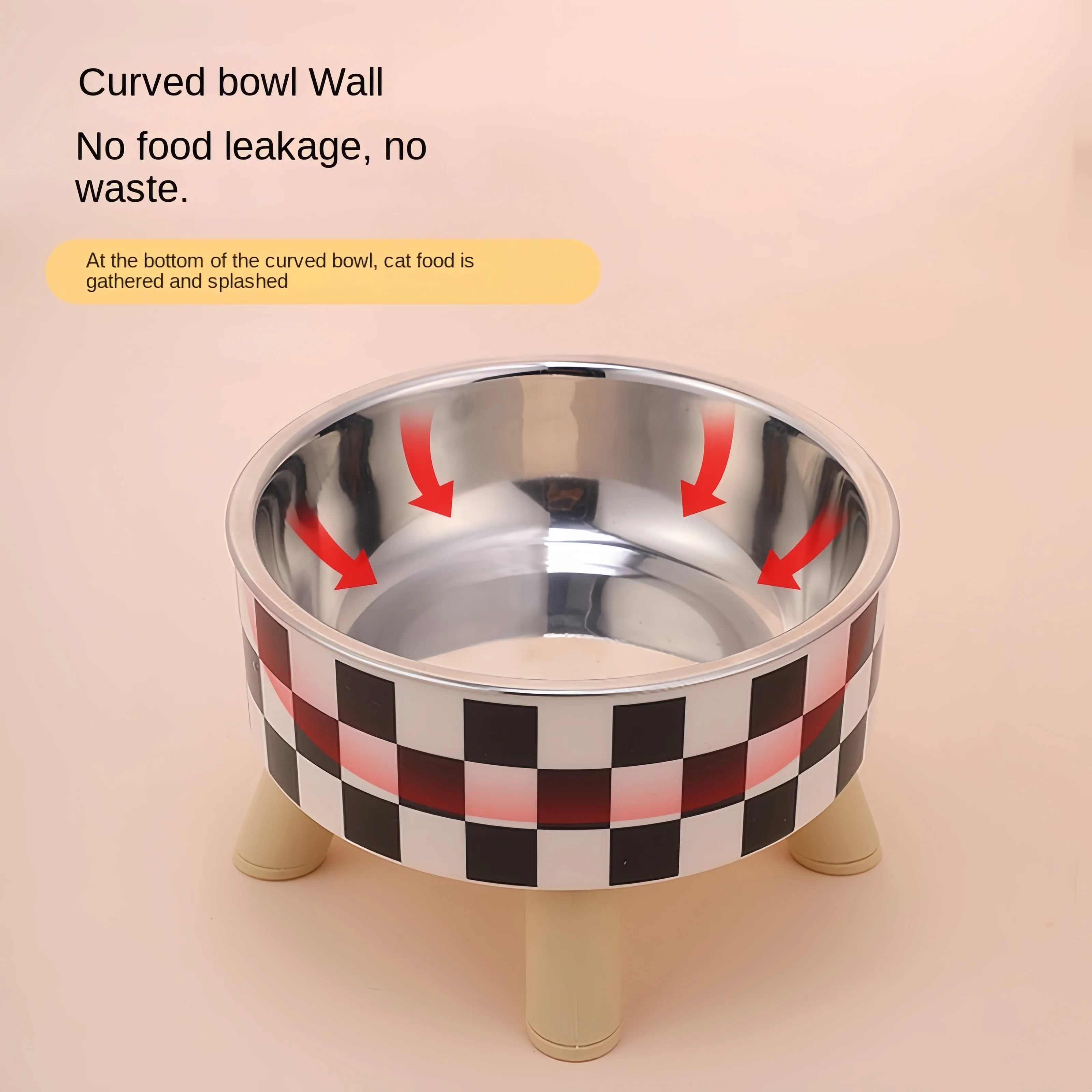 Elevated Anti-Choke Cat Bowl 4