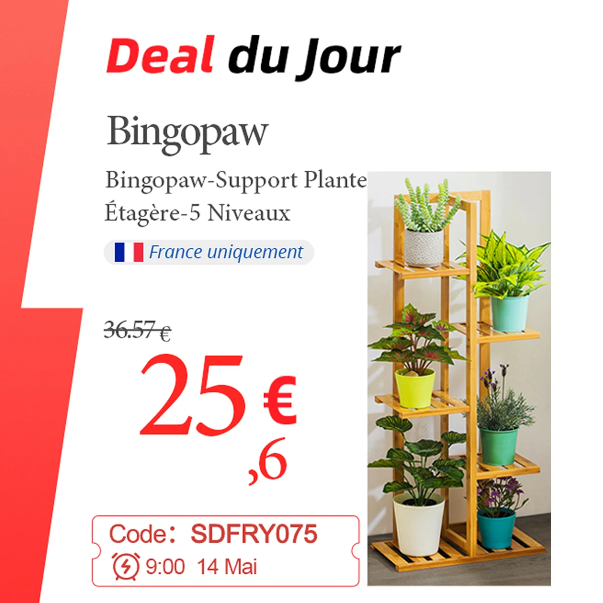 Bamboo 5 / 6 Tier Plant Stand Rack Multiple Flower Pot Holder Shelf Indoor Outdoor Planter Display Shelving Unit for Patio Bamboo 5 / 6 Tier Plant Stand Rack Multiple Flower Pot Holder Shelf Indoor Outdoor Planter Display Shelving Unit for Patio