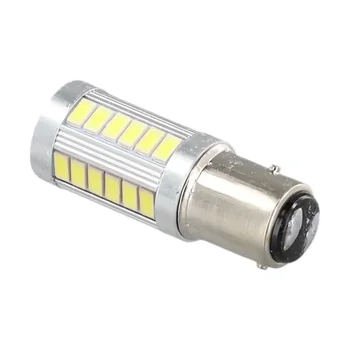 2Pcs 1157 P21/5W 380 BAY15D Car Stop Tail-Brake Light White LED Bulbs Lamp Light 33 12V 382 6000K Car Brake Light Taillight 1