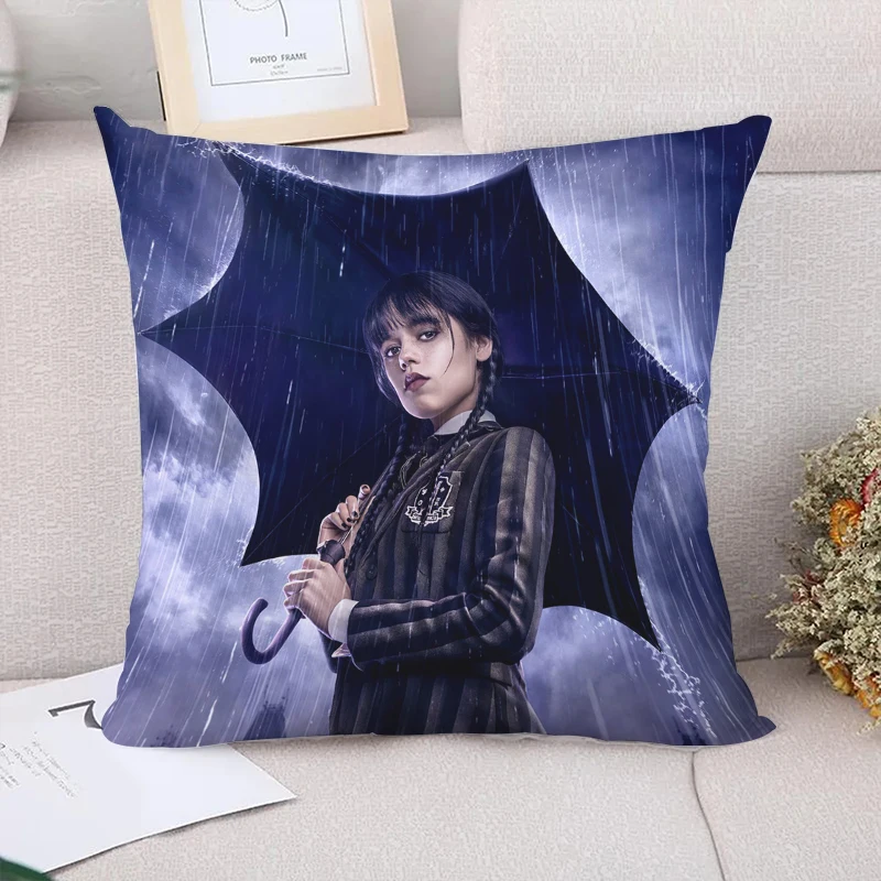 

Wednesday Addams Body Pillow Cover 40x40 Fall Decor Decorative Pillows for Sofa Pilow Cases Pillowcase Car Decoration Cushion