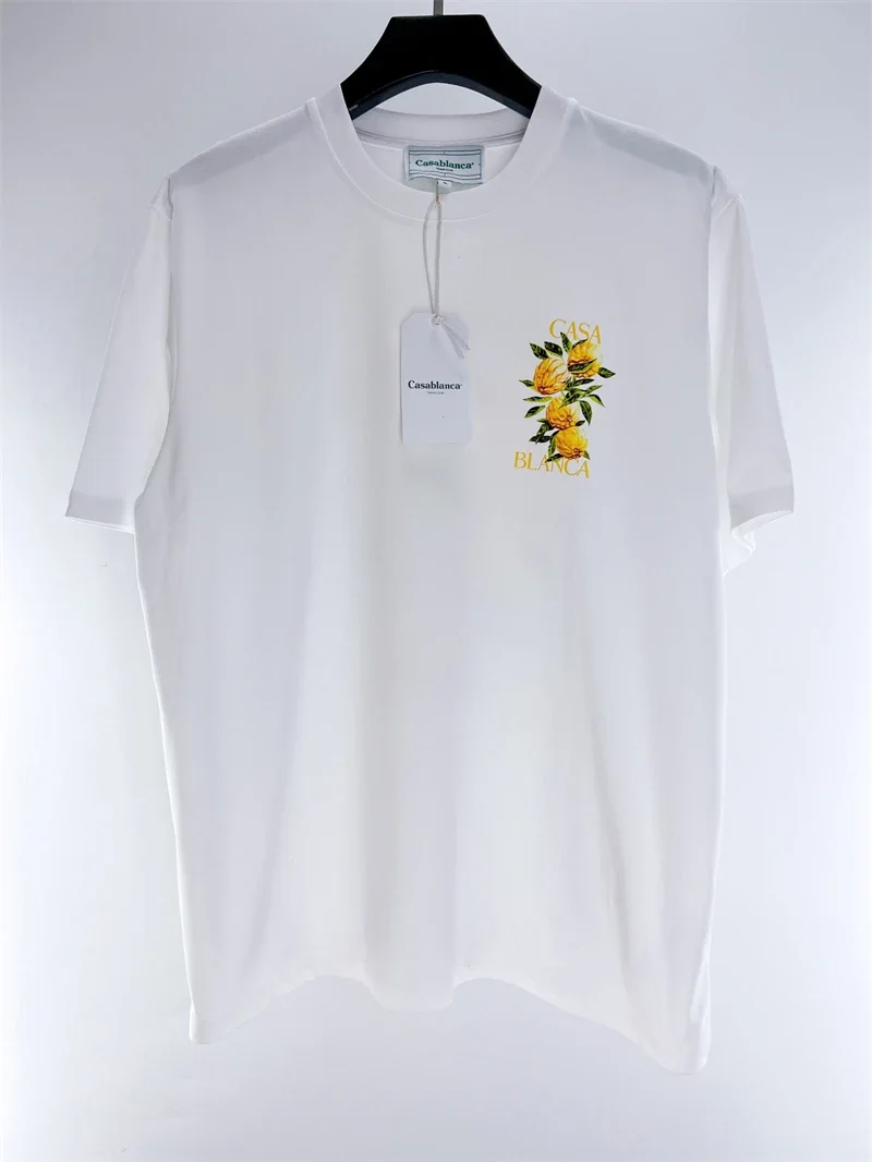 

High quality Thick Casablanca T-shirt Men Women 1:1 Casual Top Tees T Shirt