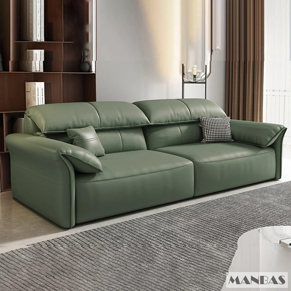 Description Picture 6 of itemMANBAS Electric Sofa Convertible for Cinema Living Room | Genuine Leather Electric Multifunction Sofa Bed | Folding Sofa Beds