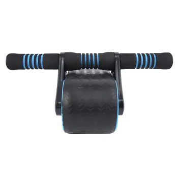 Springback Wheels Roller Domestic Abdominal Exerciser Push‑up Training Mute Fitness Equipment Blue Springback Wheels Roller 1