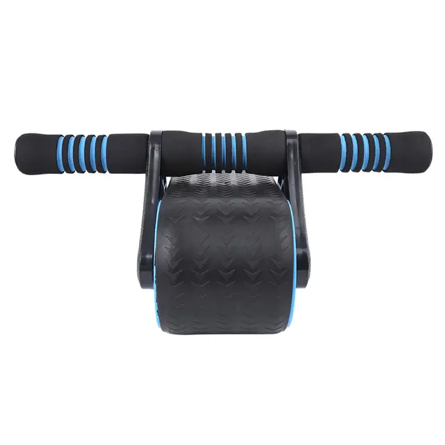 Springback Wheels Roller Domestic Abdominal Exerciser Push‑up Training Mute Fitness Equipment Blue Springback Wheels Roller 1
