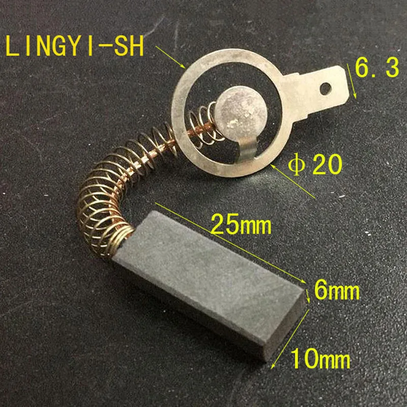Balais De Charbon Pour Moteur - Lot De 2 - 32x11x6 Mm - Pour Aspirateurs Et Outils Électriques