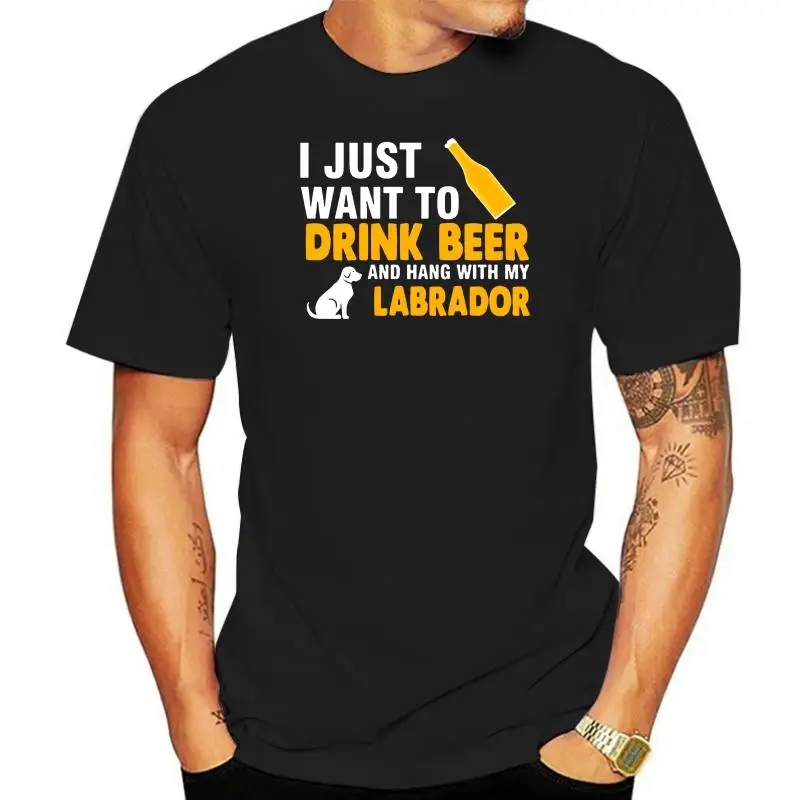 

Gift For Labrador And Beer Lover. Tee Shirt O Neck Leisure Graphic Men T Shirt Sunlight Camisas Shirt Size S-3xl Slogan Top Tee