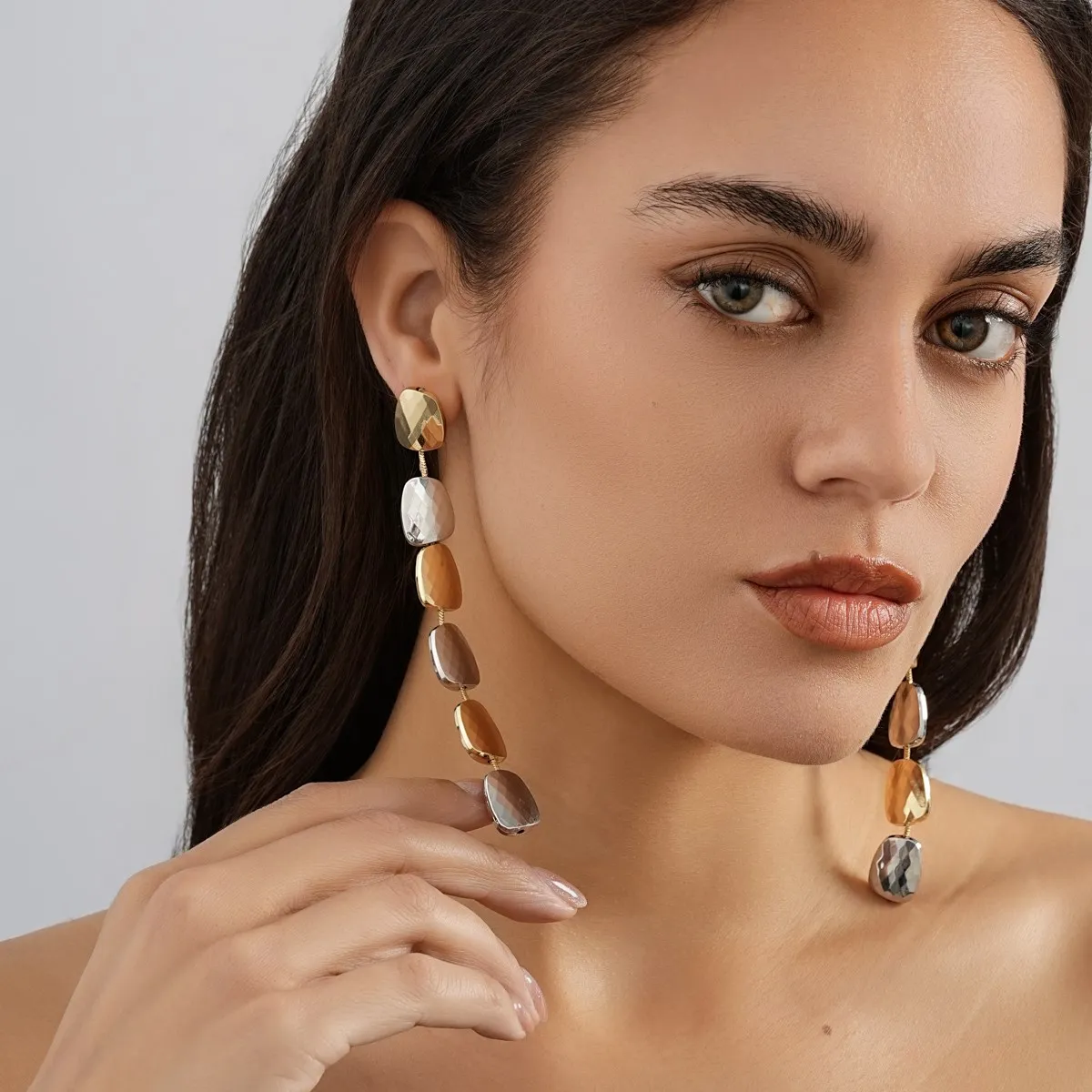 

Необычные Квадратные серьги-подвески неправильной формы для женщин, простые и универсальные женские банкетные подарки, ювелирные изделия, оптовая продажа, прямая продажа