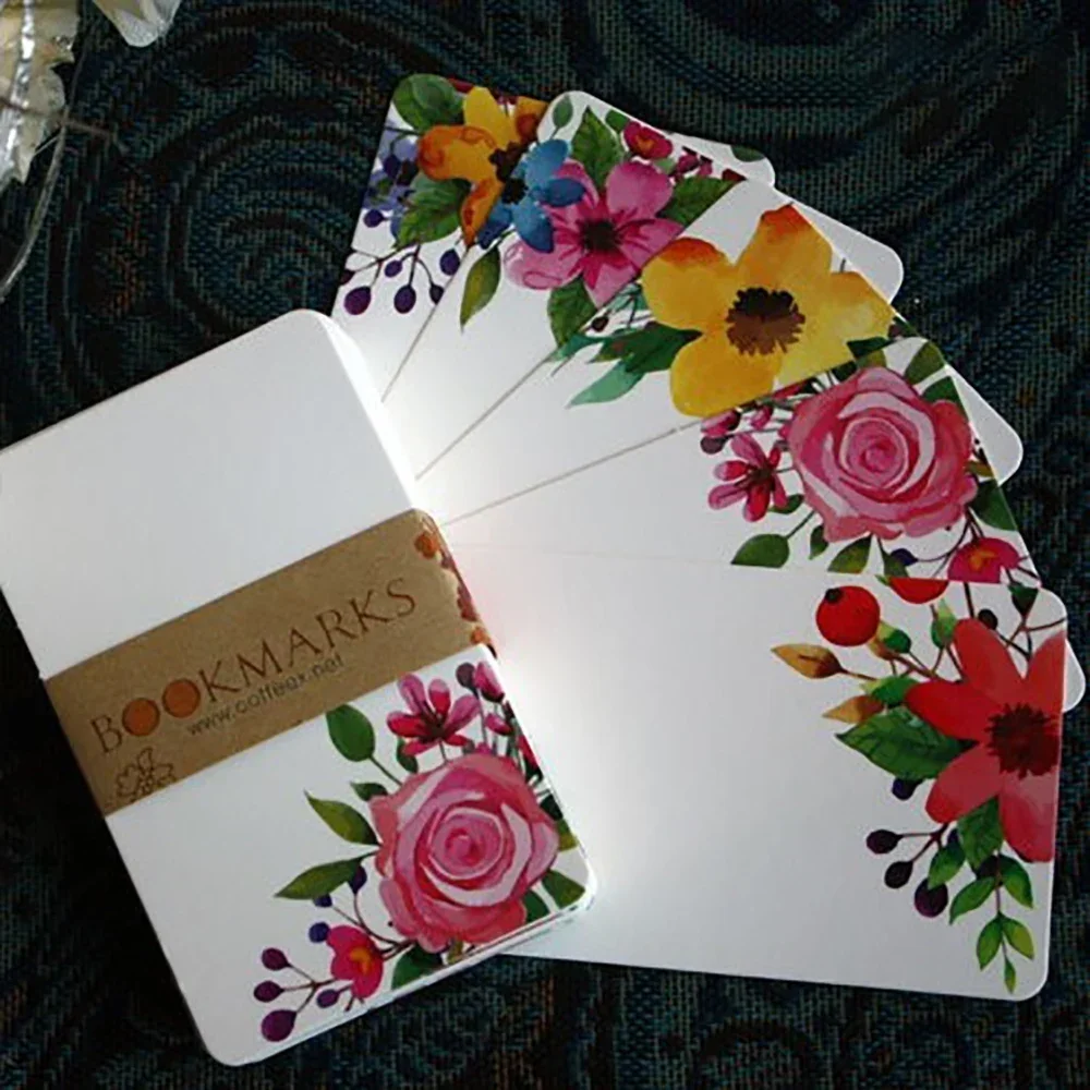 40/50pcs Greeting Cards Handmade Flower Message Scrapbook Paper Card DIY Greeting Cards Postcards Party Wedding Invitation custom cards mini greeting cards