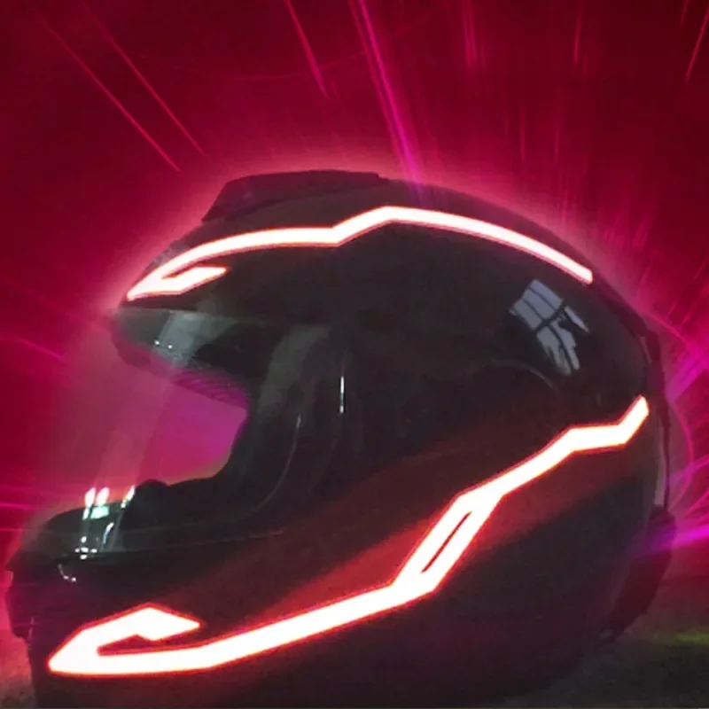 Helmet Light 37 Kit, Cycling LED Sticker Night Riding Signal For