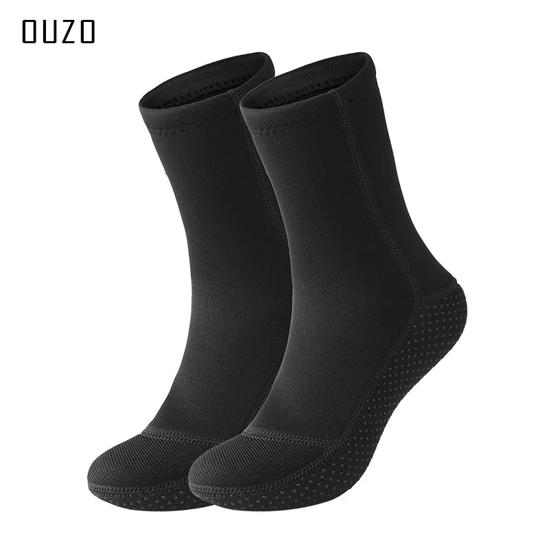 3mm diving socks OUZO cold resistant warm wear-resistant swimming socks shoes snorkeling surfing beach socks