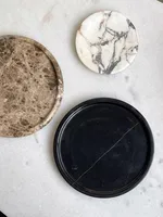Natural Marble Material Bathroom Perfume Tray Light Luxury Style Home Decoration Compote Jewelry Storage Art Photography Prop 1