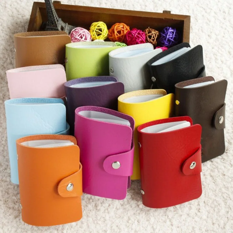 PU Leather Card Case for Men Women