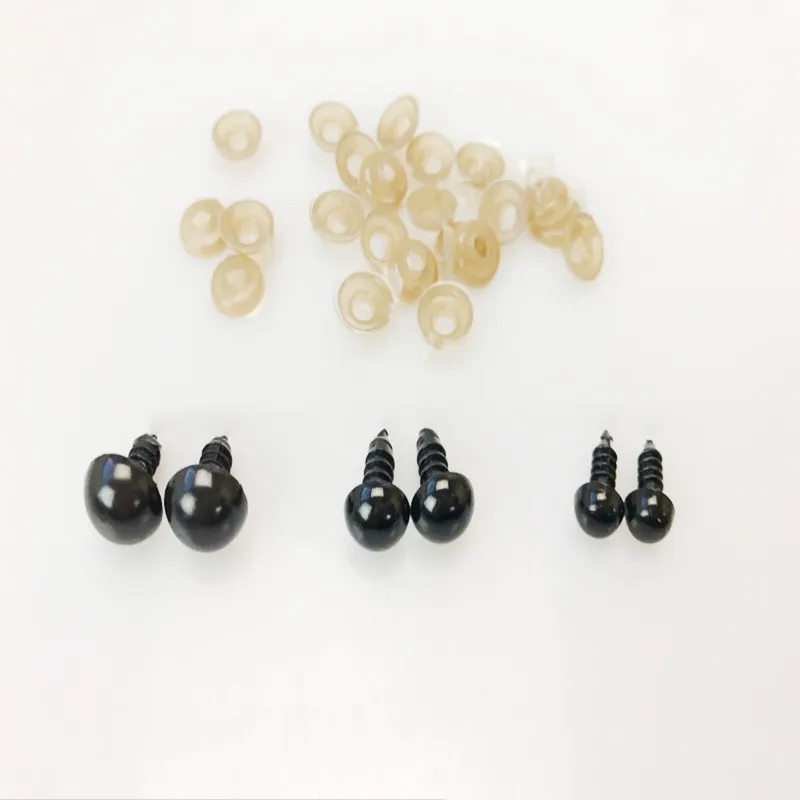 Eyeball Doll Accessories Plastic Safety Eyes 5/6/7/8/9/10/12/14/16/18/20/22/24mm 50pcs For Toys DIY