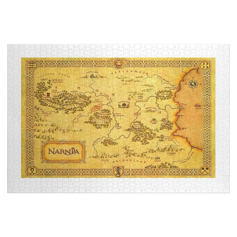Map of Narnia Jigsaw Puzzle Personalized Name Wood Name Customized Toys For Kids Personalized Gift Married Puzzle chronicles of narnia box set
