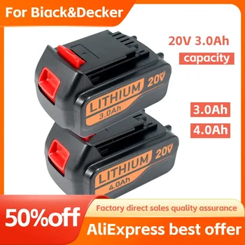 Big promotion18V 3.0Ah BL2018 Replacement for Black & Decker 20V Battery Max Lithium LBXR20 LB20 LBX20 LST220 LB2X4020 Cordless
