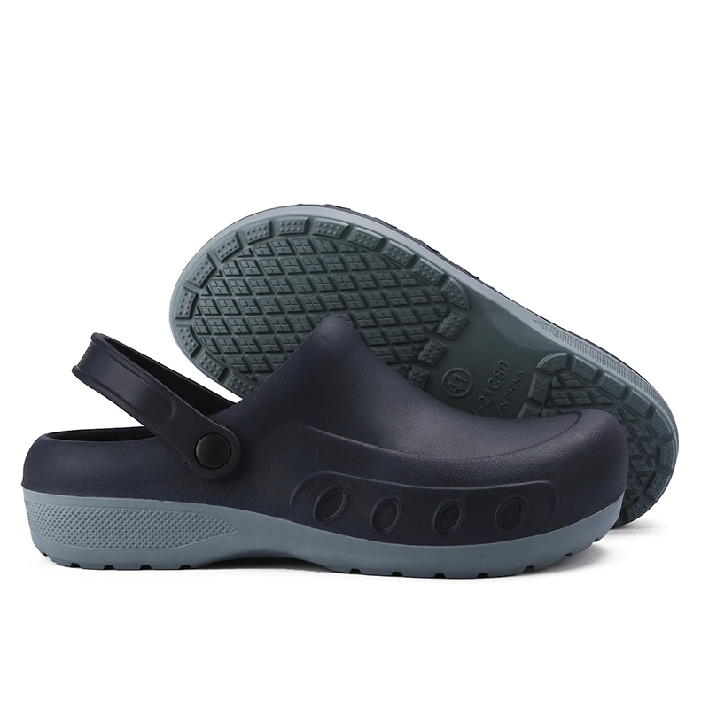 Garden Shoes Men, Chef Clogs, Kitchen Shoes, EVA Injection, Anti-Slip Outsole, Waterproof Sandal, Big Sizes 36-49