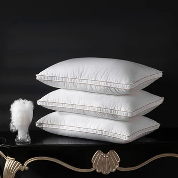 Cuscino per dormire in piuma premium Imbottitura in piuma d'oca al 95% 1200TC - 50x70 cm da 50 a 70 cm Cuscino in piuma di lusso 1