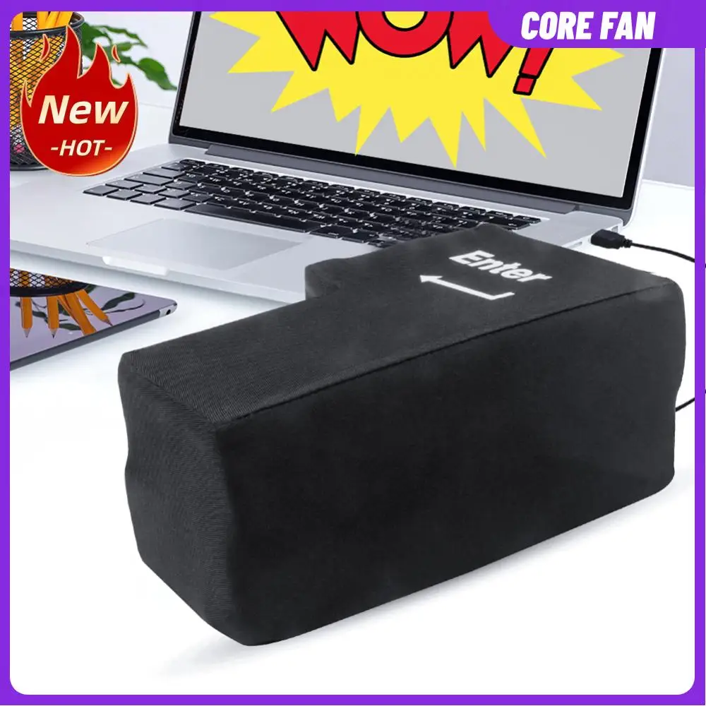 Anti Stress Button Anti-Stress Computer Huge Enter Key Big Giant USB Keyboard Vent Button Pillow
