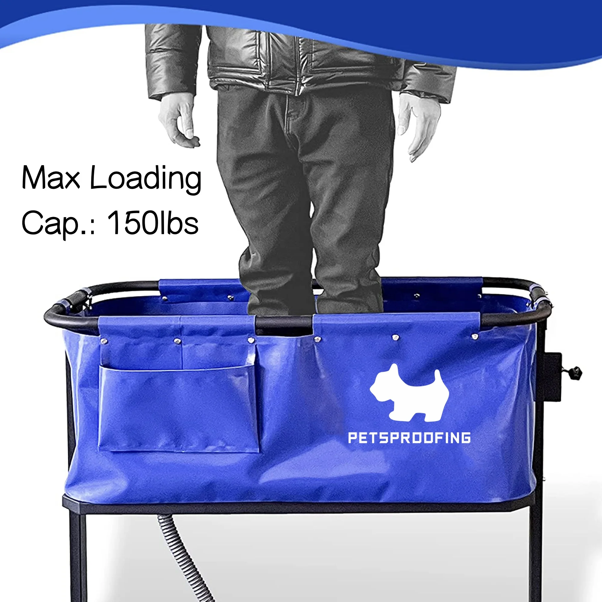 Multifunction Foldable PVC Dog Pet Grooming Bath Spa Bathtub Animal Cleaning Equipment for Pets