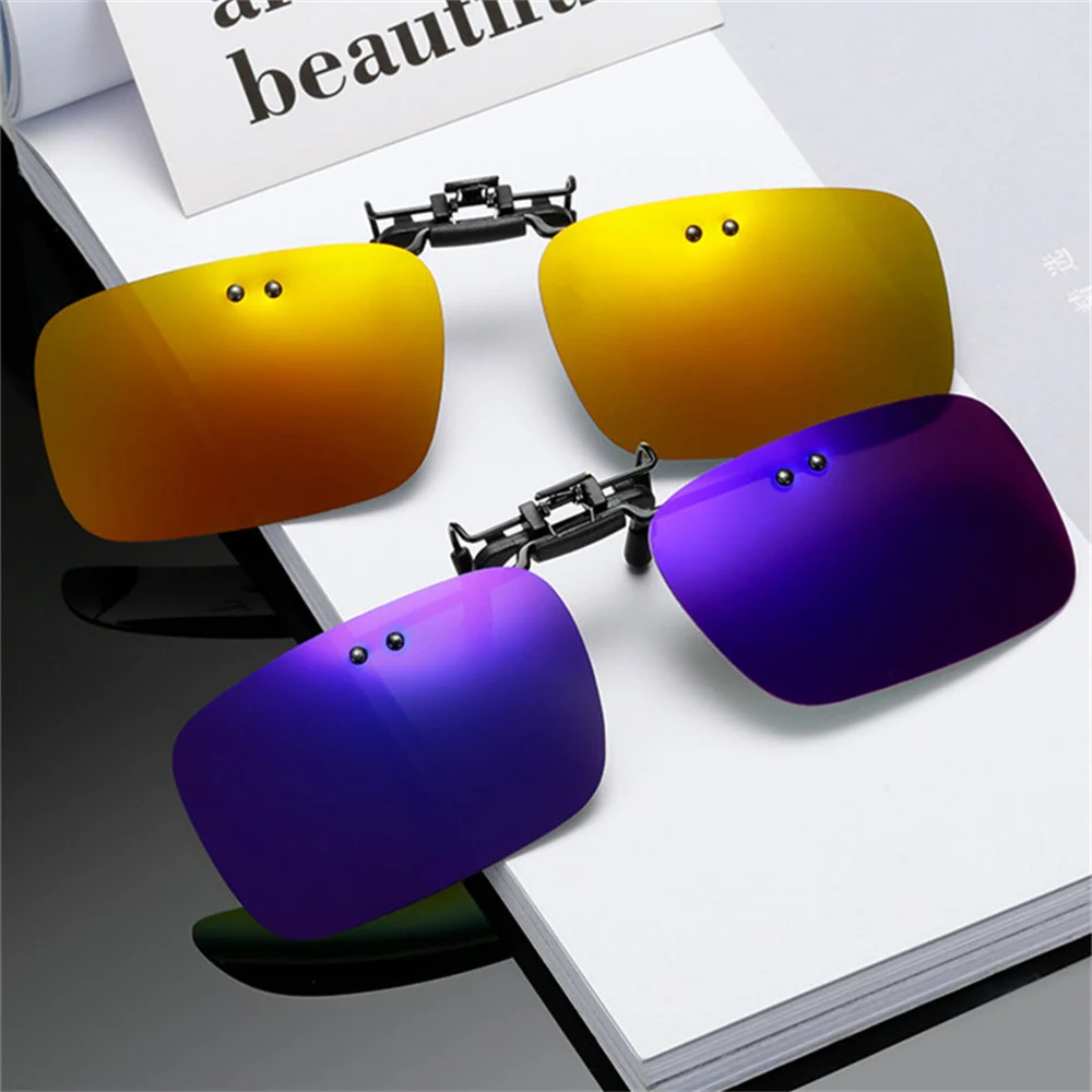 

Myopia Glasses Clip Polarized Clip Sunglasses Driver Fishing Outdoor Cycling Night Vision Myopia Clip-on Sun Shading Eyeglasses