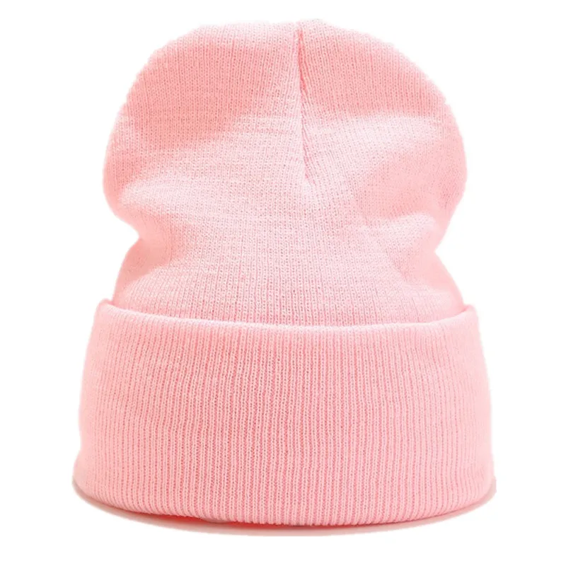 

Beanie Hats for Winter Women Men Beanies Knitted Fluorescent Soft Hat Girls Female Warm Bonnet Ladies Casual Pink Cap Hat 2022