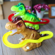 

Electric Tracks Climb Stair Dinosaur Toys Glowing Dinosaurs with Sound Animals Model for Kids Children Interactive dinosaur