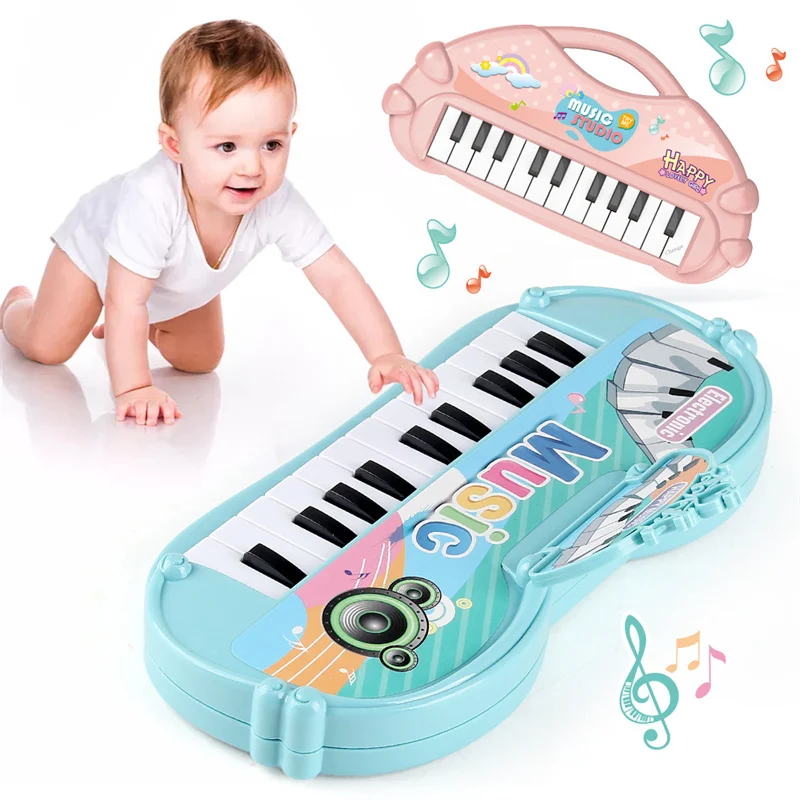 Electronic Piano Toys 13 Key Portable Music Piano Toy Electronic Musical Instrument Toys Multifunctional Kids Music Learning Toy 3