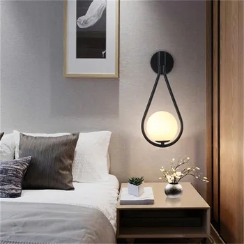 AOSONG Modern Wall Lamp Nordic Simple Sconce LED Light Decorative Fixtures for Home 2