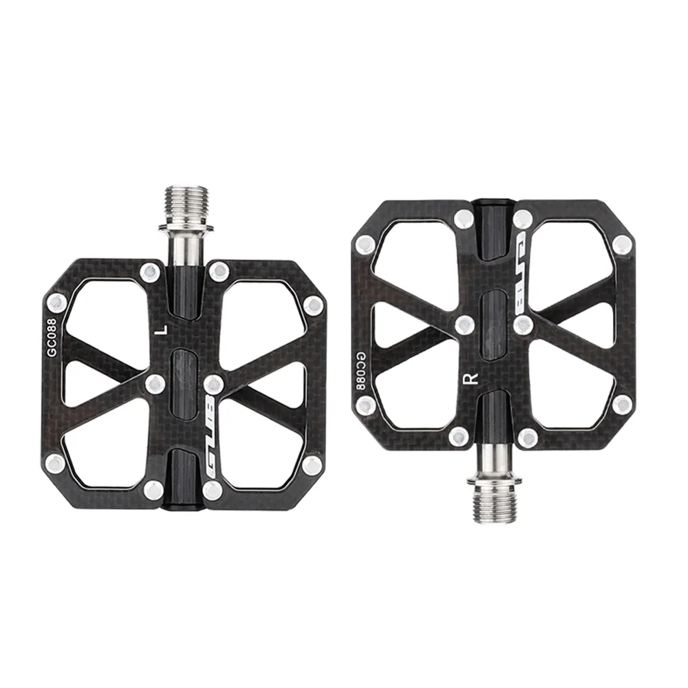 

Titanium shaft ultra-light bicycle pedals 3-pelin carbon fiber pedals titanium alloy shaft MTB ROAD riding professional pedals