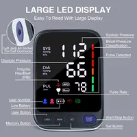 Kingclinic Blood Pressure Machine, Automatic Digital Upper Arm Blood Pressure Monitor with Adjustable Large Cuff 2