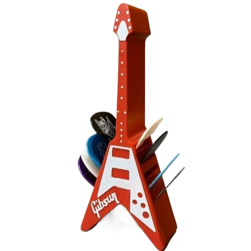 Guitar Pick Holder: Stylish 10-Slot Desktop Organizer