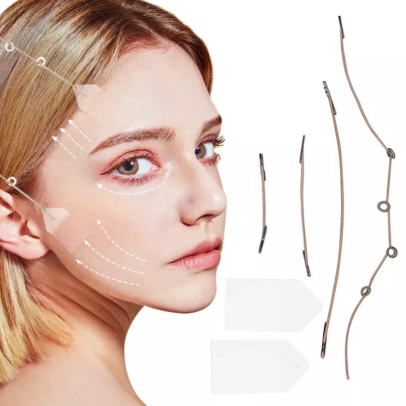 40Pcs Face Lift Tape Face Lifting Patch Invisibile V-Line Face Lift Patch Nastri E Fasce Kit Neck Eye Double Chin Lift Stringshot