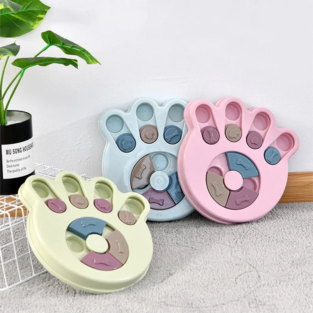 Dog Interactive Food Automatic Gliding Disk Ball For Small Large Dogs  Improve IQ Training Toy Puppy Silicone Feeder Toy - AliExpress