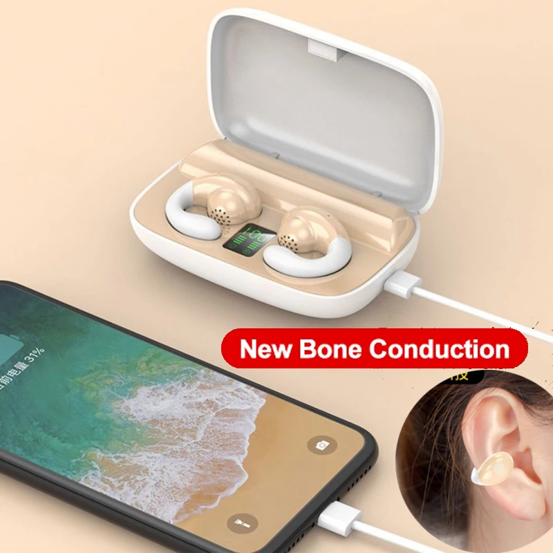 2023 Clip Per Orecchio Bluetooth 5.3 A Conduzione Ossea Con Microfono Per Samsung A34 5G A54 A14 A42 A 34 Samsung Galaxy A54 5G Galaxya34