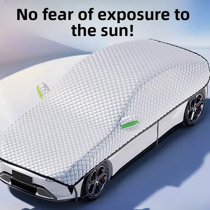 All-Season Protective Outdoor Car Cover with Sunshade & Snow Shield