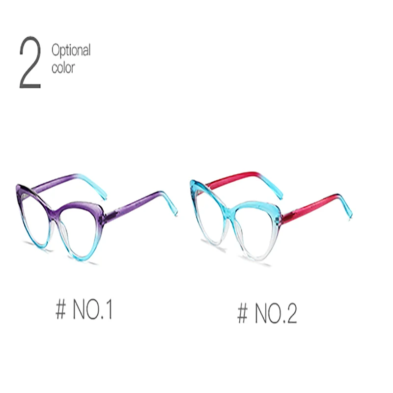 2024 Butterfly Presbyopia Women's Glasses Purple Green Cat Eye Reading Glasses Frame Blue Light Blocking Reading Glasses For Men 5