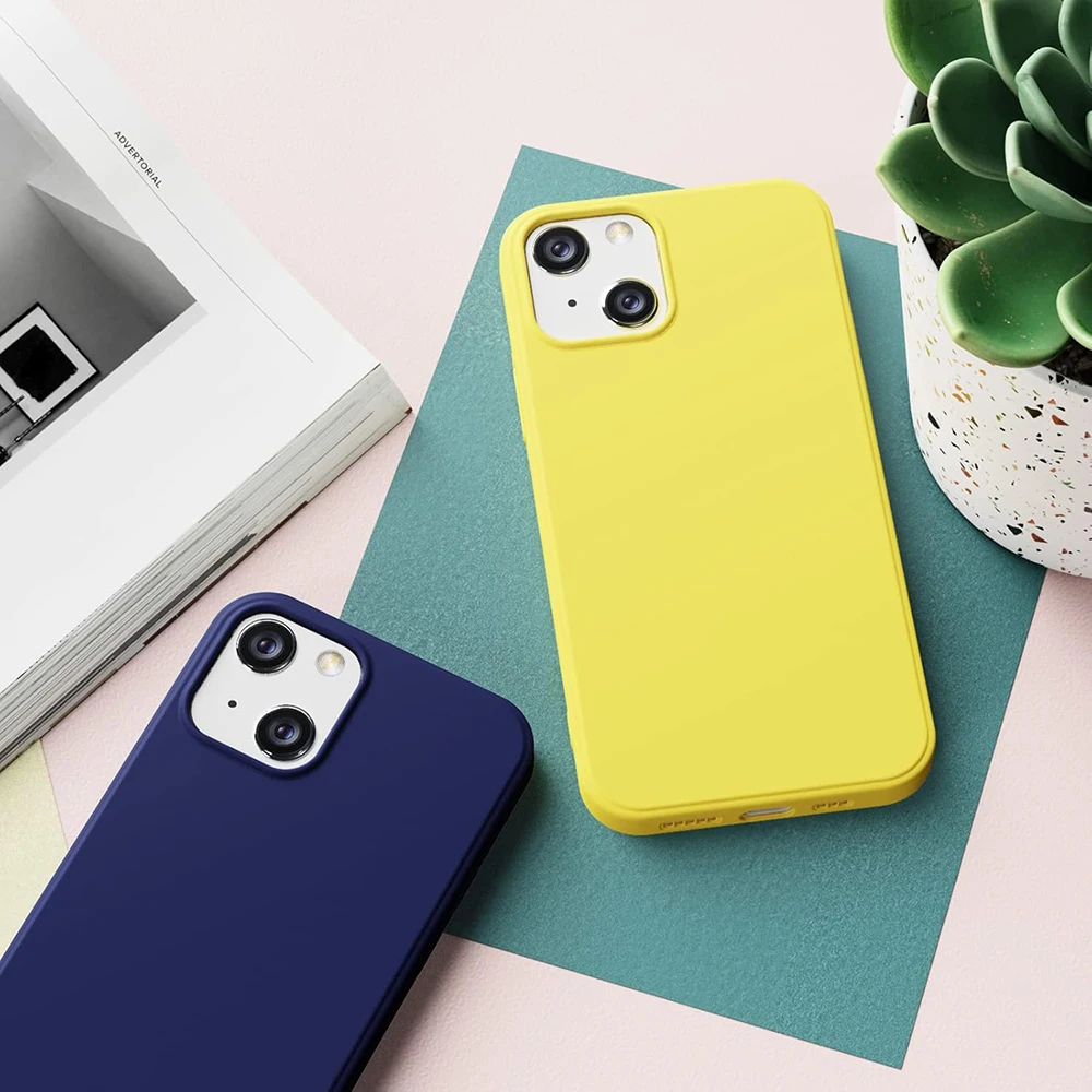 Vibrant Silicone Matte Soft Case - Luxury Ultra Thin Back Cover Shell
