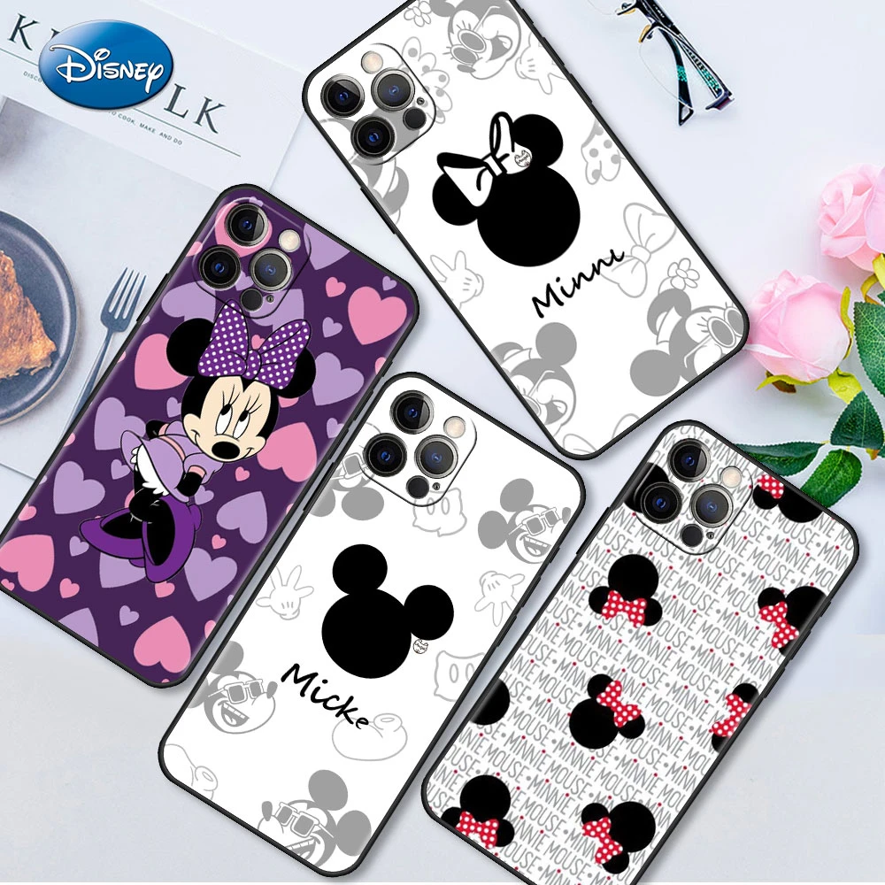 Disney Mickey Mouse Case For iPhone 13 12 Mini 11 Pro 7 8 XR X XS Max 6 6S Plus SE 2022 Tpu Fitted Capa Soft Phone Cover iphone 13 mini case cheap