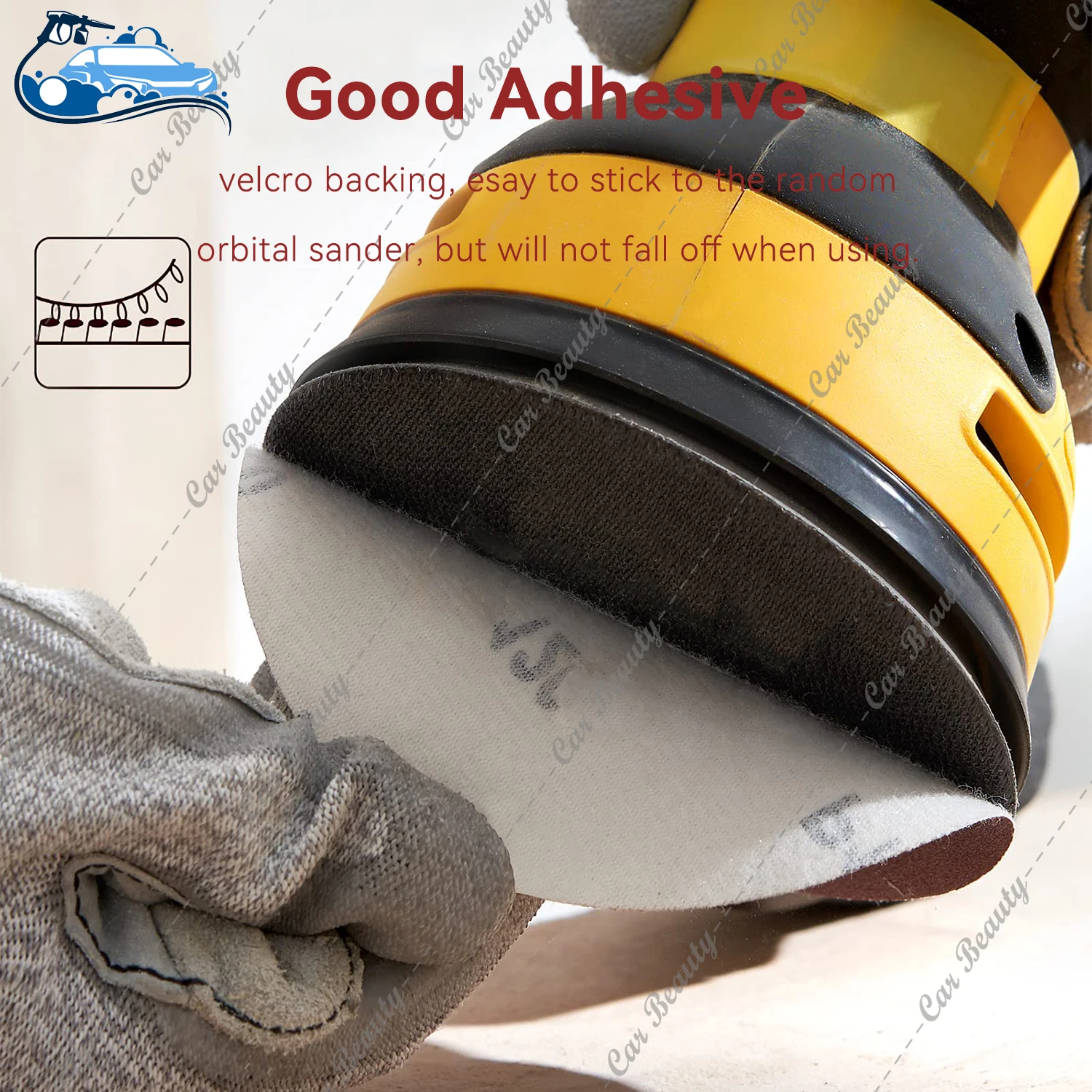 2 3 4 5 6 inch Car Polishing Sandpaper Round Dry Sanding Paper Hook and Loop Adhesive Sanding Discs No Hole Grit 60-5000 sanding discs sandpaper set polish sand paper sandpaper tools sander pads