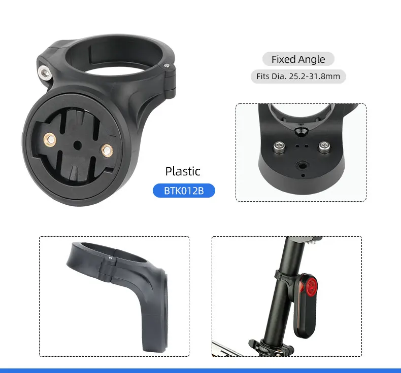 Description Picture 3 of itemBicycle Seat Post Rear Light Bracket for Garmin Varia Radar Rearview RTL510 515 500 Magene L508 Bryton R300L Lamp Stand