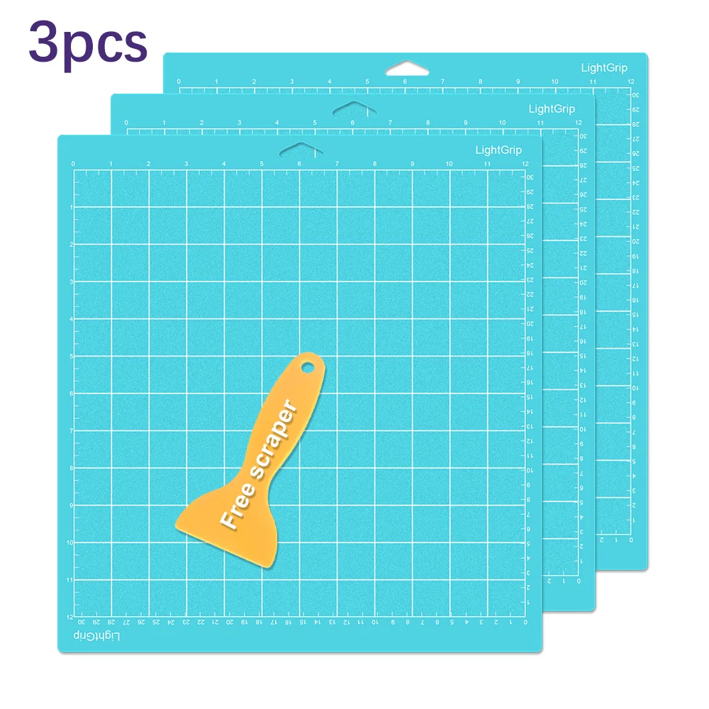 Cricut LightGrip Cutting Mat Pack 12x12 Inch - Versatile for Paper and Light Cardstock