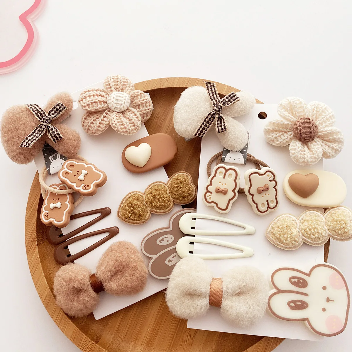 Appendere fermagli per capelli Appendiabiti a parete Fiocco per capelli Supporto per ragazze Macrame Organizzatore di fasce per capelli Mollette per capelli Display Accessori per capelli