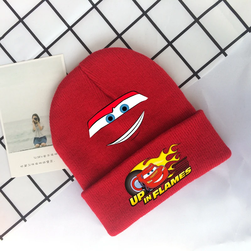 ハット MCQUEEN Logo embroidered beanie MCQUEEN CARS © DISNEY EMBROIDERED KNIT BEANIE - Black | ZARA