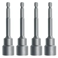 Magnetic Impact Nut Screwdrive Socket Set Metric Grade Nut  Driver Drill Bit Set 6.35mm Hex Shank 100mm Drill Bits Adapter Tools 1