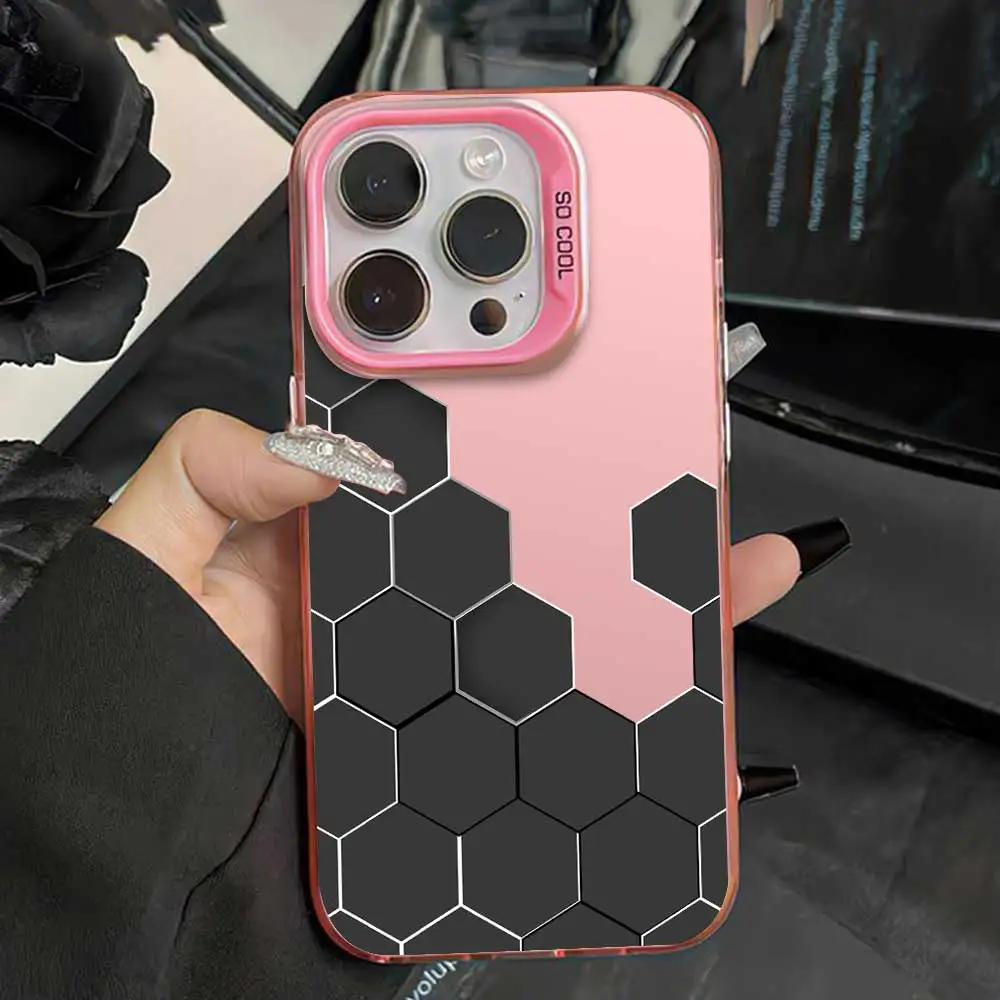 Sleek Silver IMD Phone Case - Stylish Protection