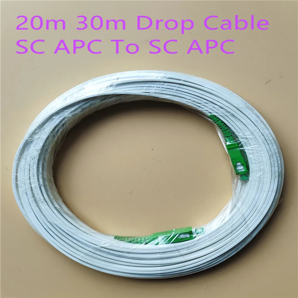 20M/30M SC/APC-SC/APC G657A2 Fiber Optic Patch Cables Single Mode Simplex LSZH Fiber Optic Extension Cable optical fibre jumper
