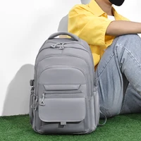 A Multi-layer Waterproof And Stylish Backpack Oxford Large-capacity Simple Commuter Out-of-town Student Backpack - Image 4