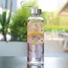 550ML Plastic Water Bottle Portable Gym Sport Water Bottle Bowknot Love Pattern Leakproof Water Cup Little Daisy Office Bottle 3